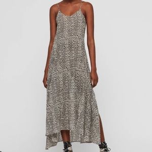 Allsaints leopard print maxi dress